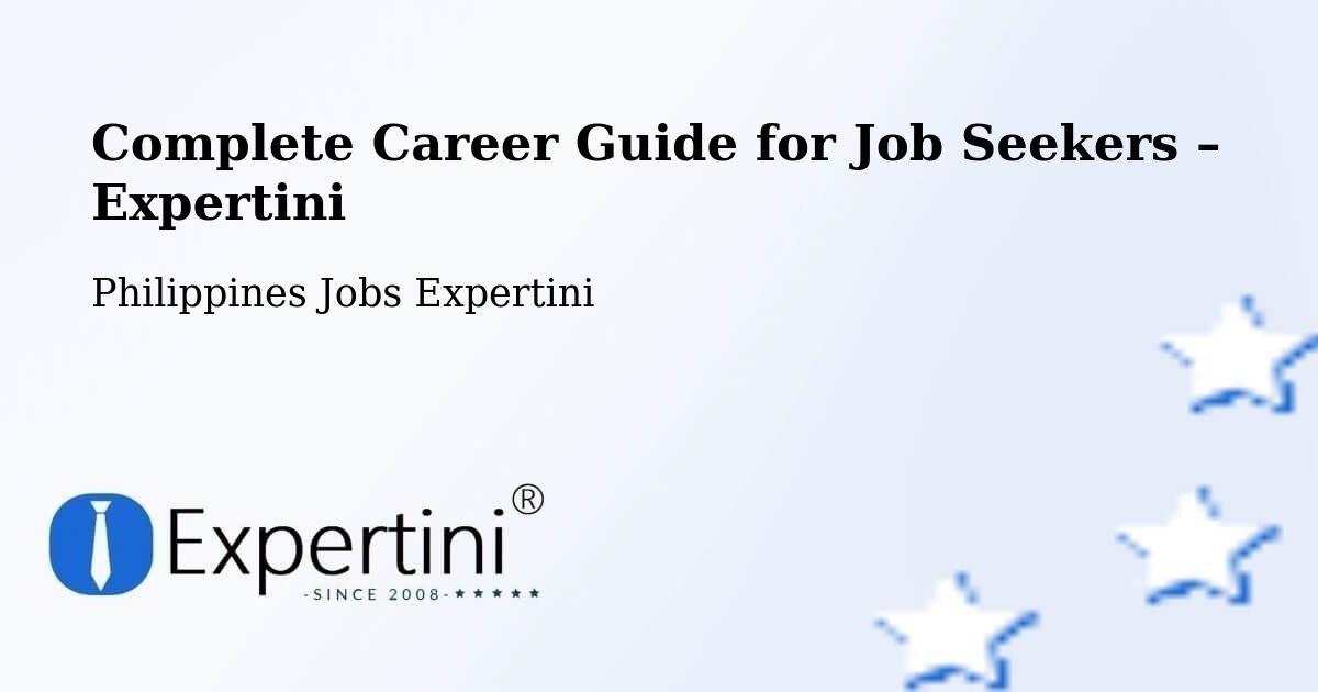 Career Guide for Job Seekers – Bauan - Bauan, Philippines Jobs Expertini